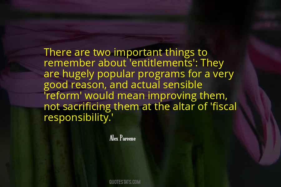 Quotes About Fiscal Responsibility #470044