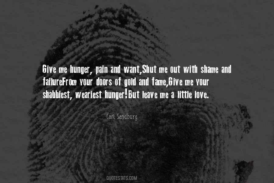 Quotes About Hunger #1610687