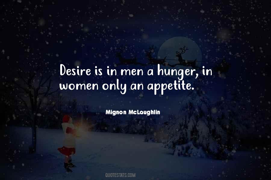 Quotes About Hunger #1670599