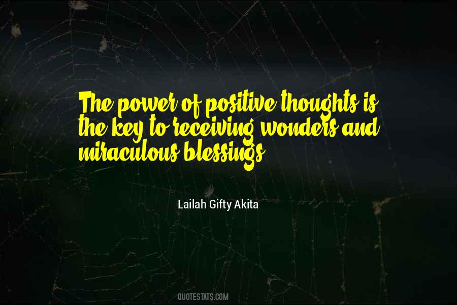 Power Of Positive Thoughts Quotes #1173795