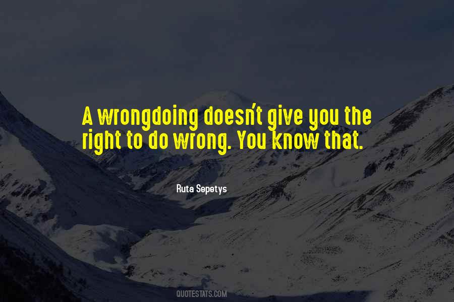 Do Wrong Quotes #859045