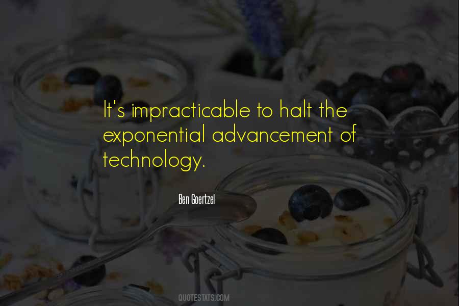 Quotes About Advancement Of Technology #603811