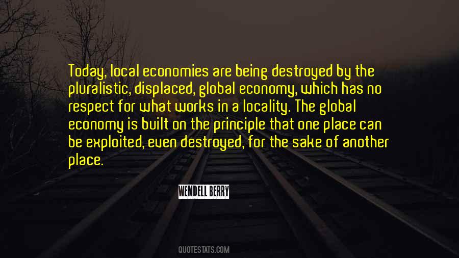 Quotes About Local Economy #1399862