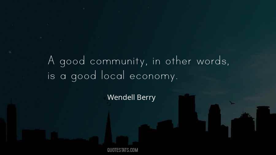 Quotes About Local Economy #959097