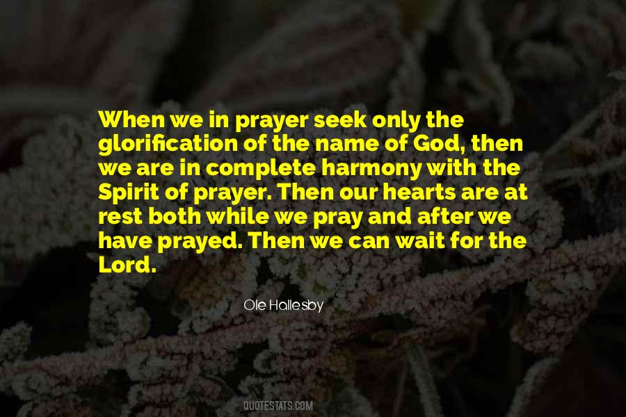 Spirit Of Prayer Quotes #542717