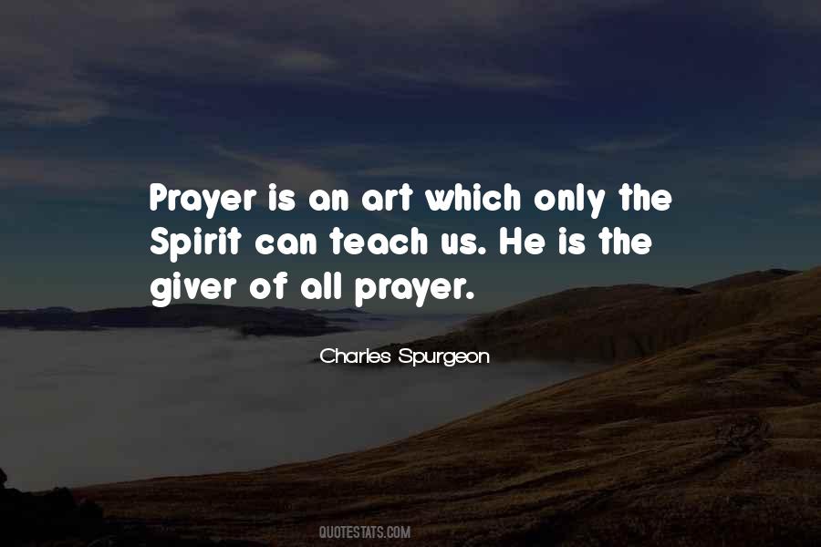 Spirit Of Prayer Quotes #723792