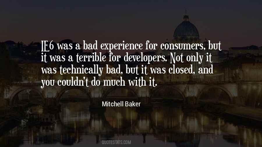 Quotes About A Bad Experience #149036