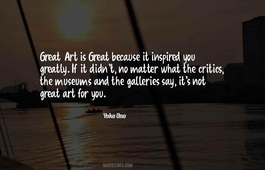 Quotes About Art Galleries #1031504