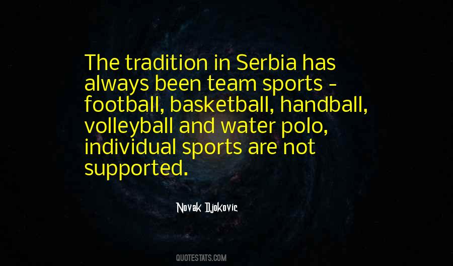 Quotes About Tradition In Sports #209160
