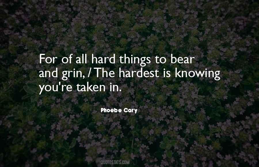 Quotes About Hard Things #1416815