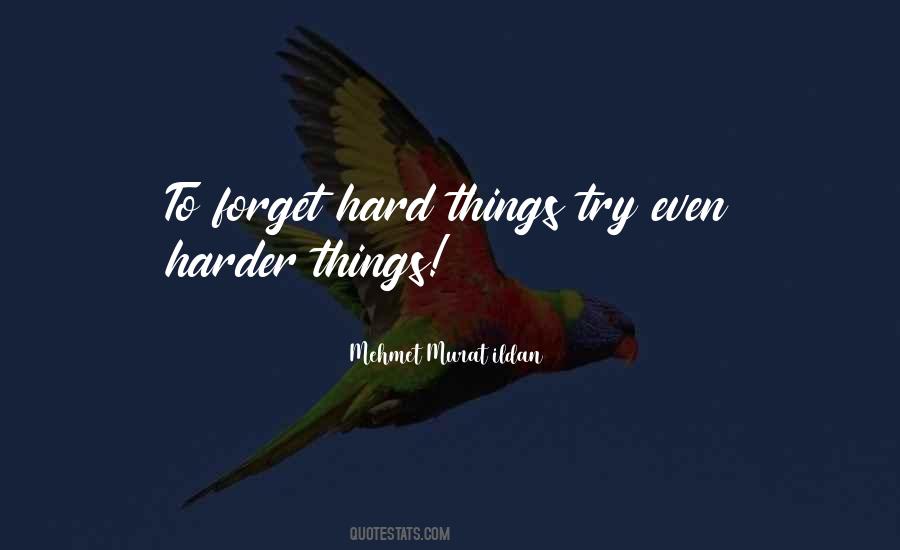 Quotes About Hard Things #719319