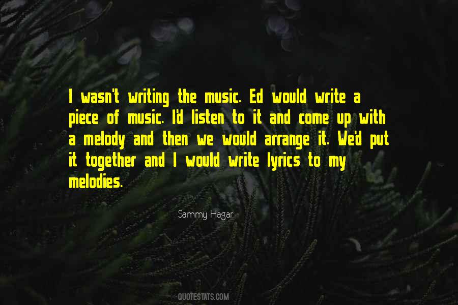 Quotes About Melodies #1187259