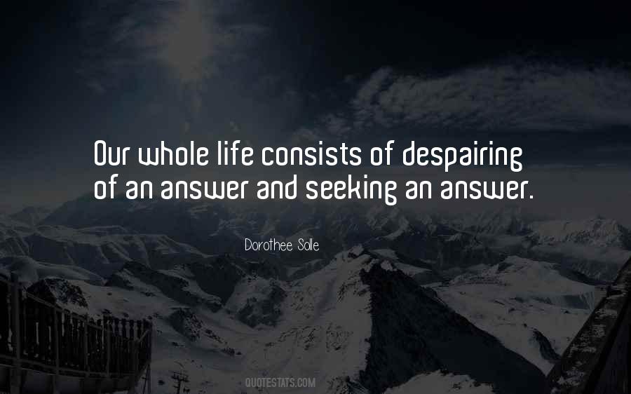 Quotes About Seeking Answers #1057511