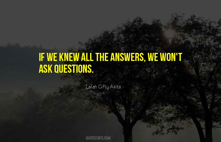 Quotes About Seeking Answers #1741208
