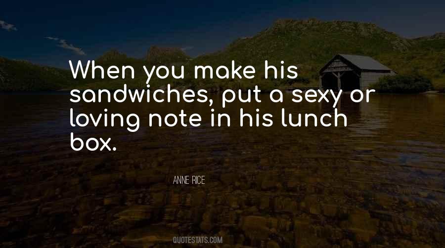 Quotes About Sandwiches #38825