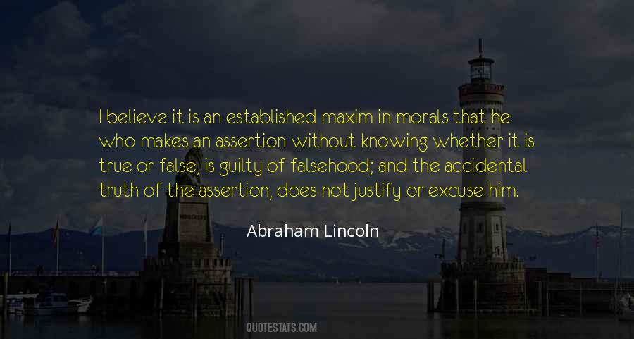 Morals Truth Quotes #1585609