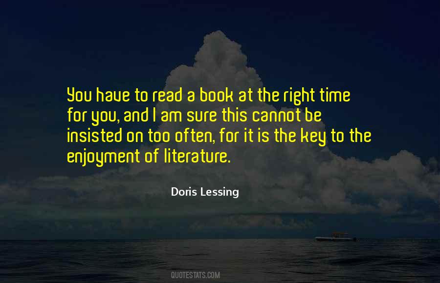 Quotes About Reading For Enjoyment #510221