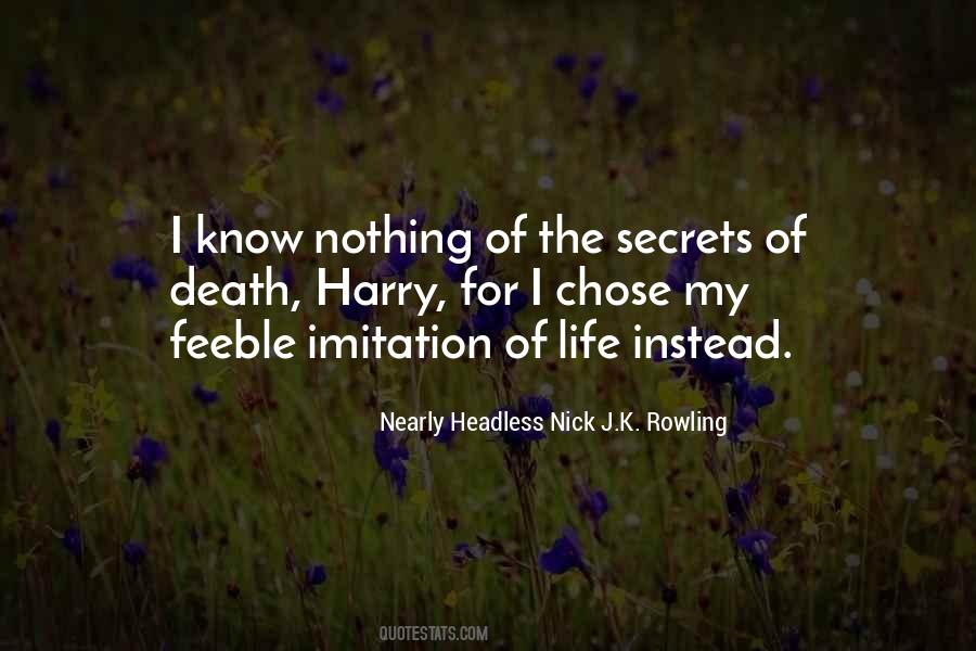 Quotes About Death Harry Potter #1837644