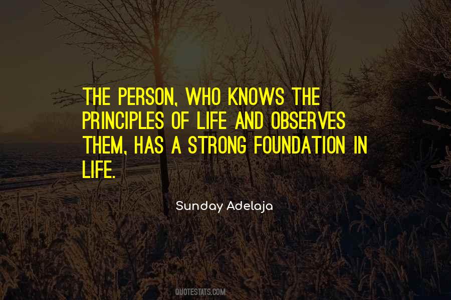 Quotes About Strong Foundation #895043
