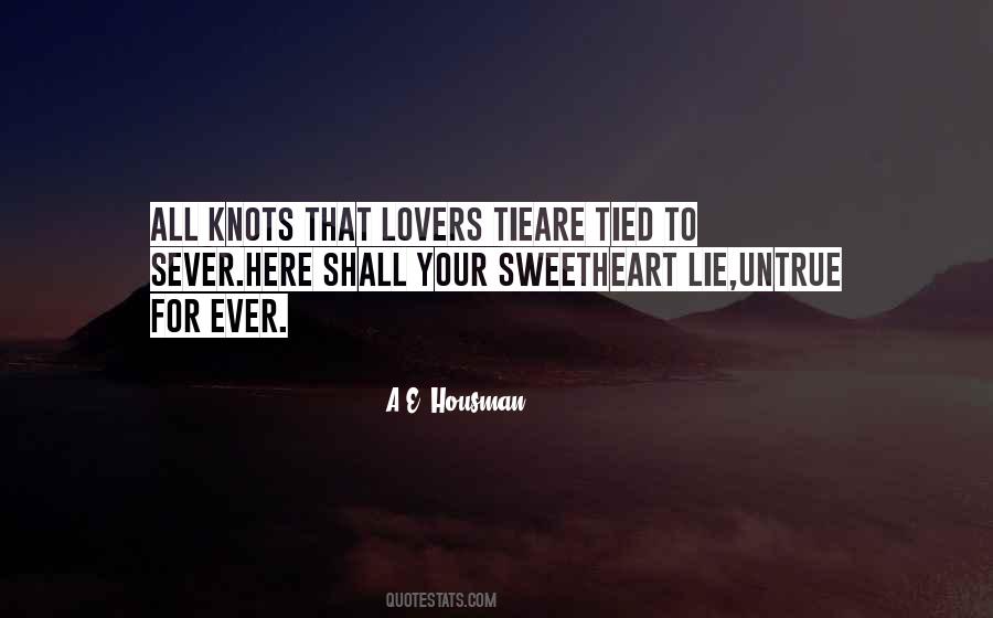 Knots And Love Quotes #1569321