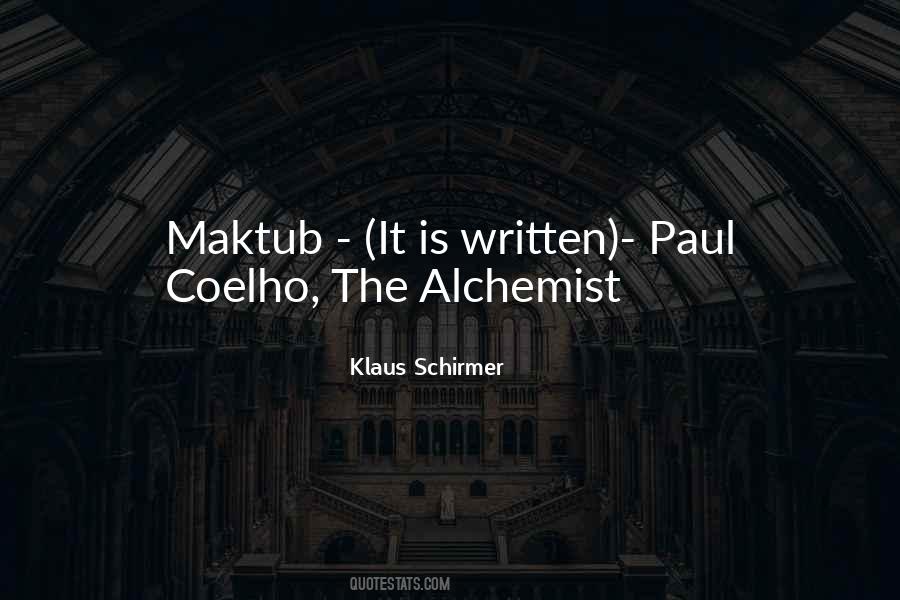 Quotes About Maktub #417519