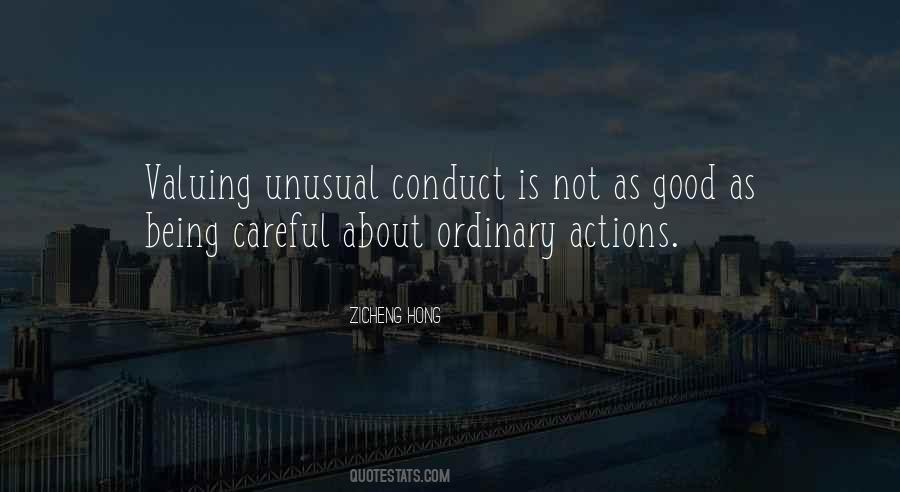 Being Unusual Quotes #742220