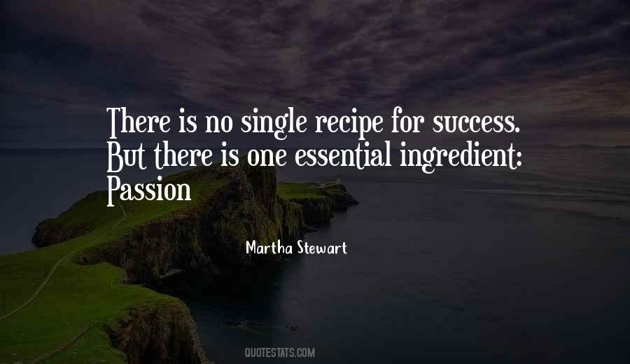 Quotes About Recipe For Success #1058524