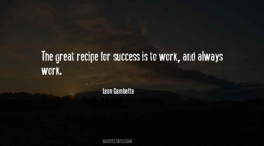 Quotes About Recipe For Success #205164