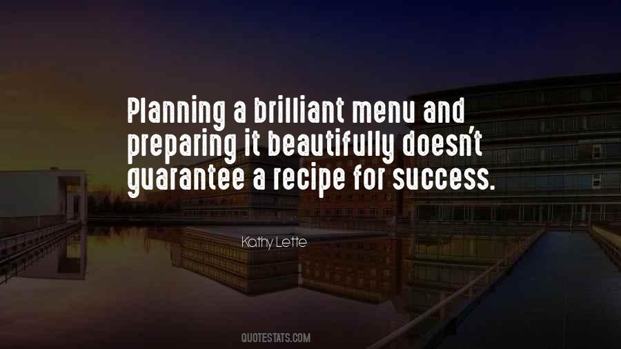 Quotes About Recipe For Success #500802