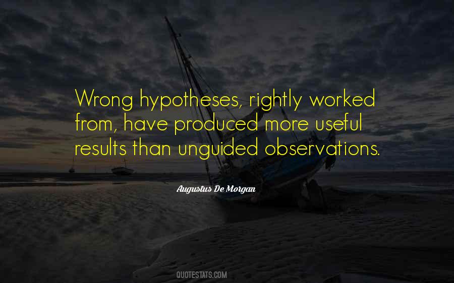 Quotes About Hypotheses #387775