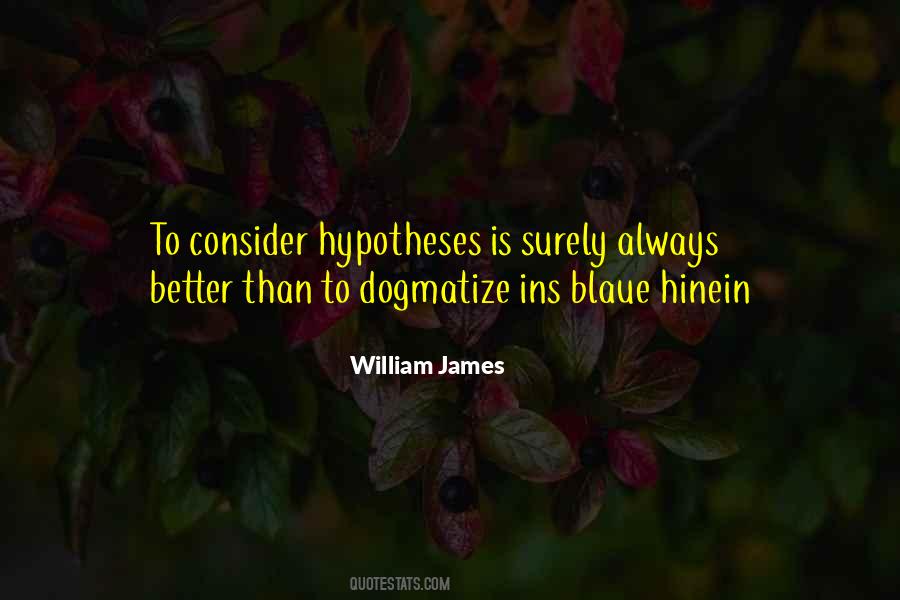 Quotes About Hypotheses #51601