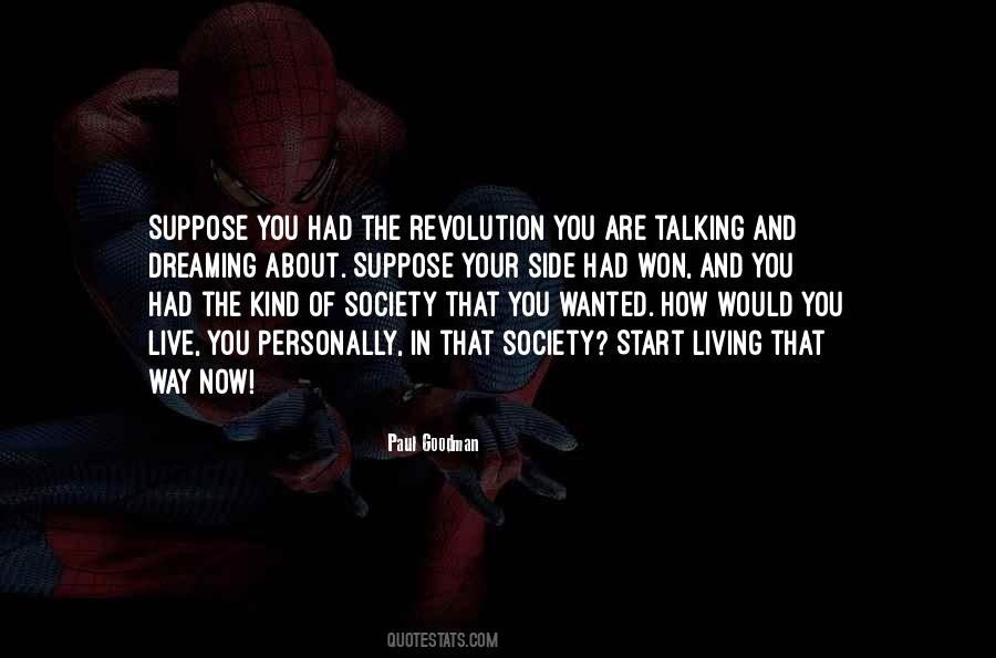 Start The Revolution Quotes #1096654