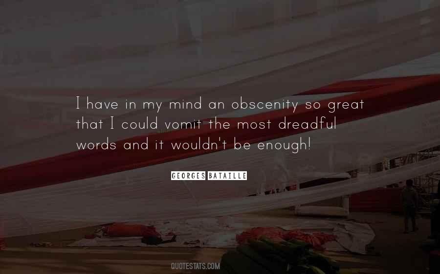Quotes About Obscenity #564637