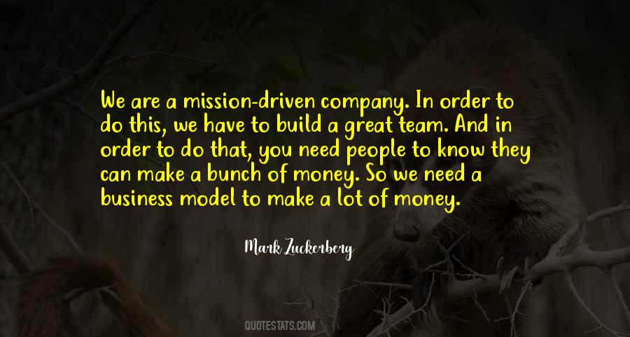 Business Mission Quotes #1433822