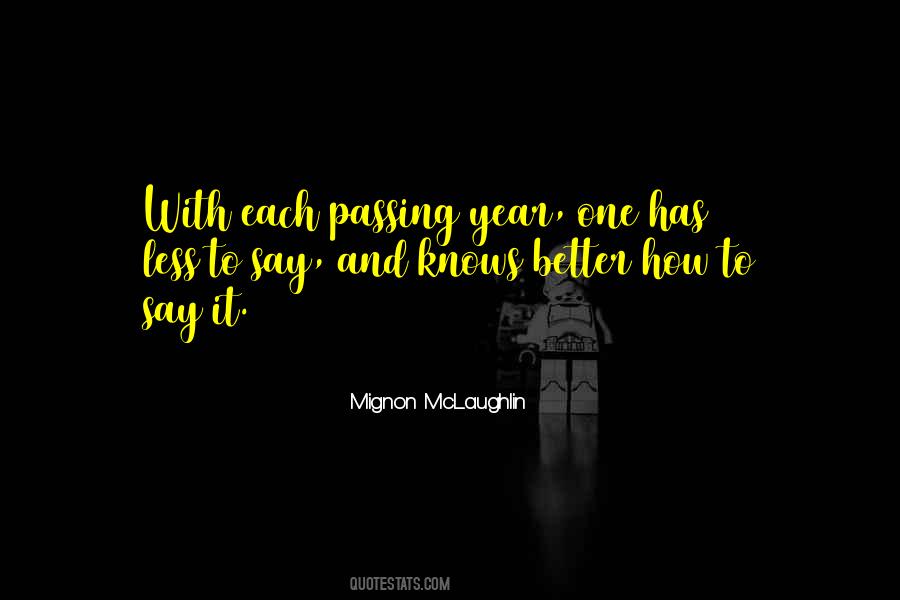 Passing Of The Year Quotes #1571505