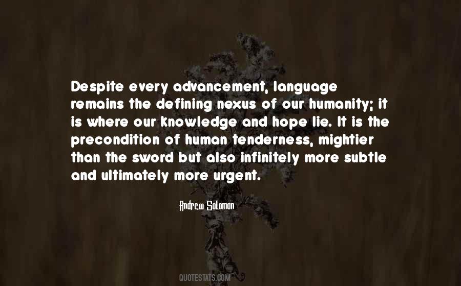 Quotes About Language And Knowledge #731191