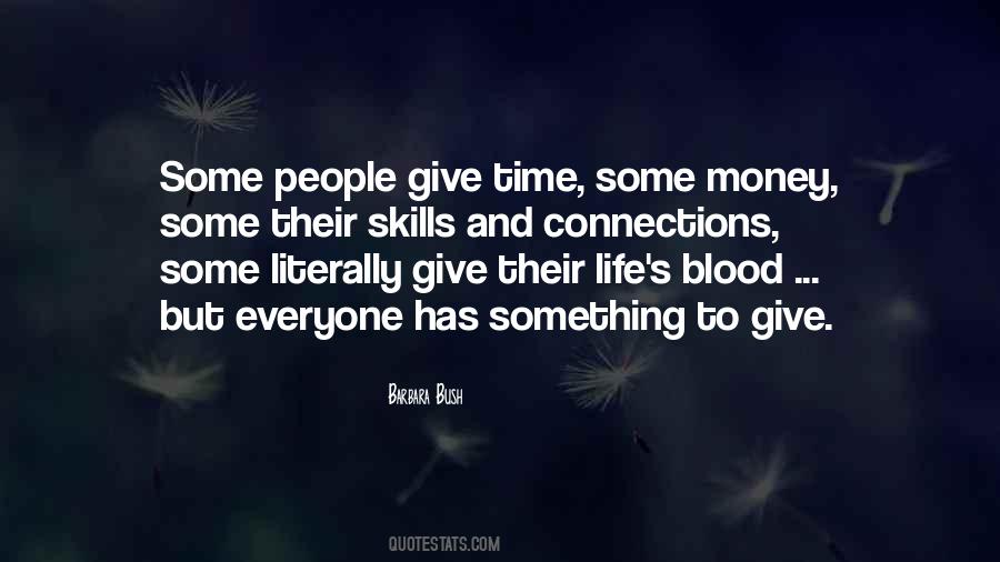 Quotes About Giving Blood #1624585