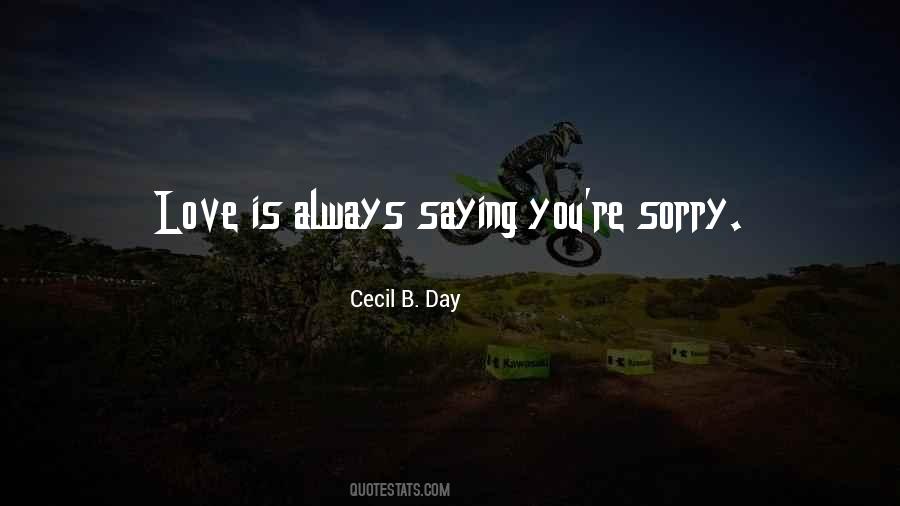 Love Sorry Quotes #568466