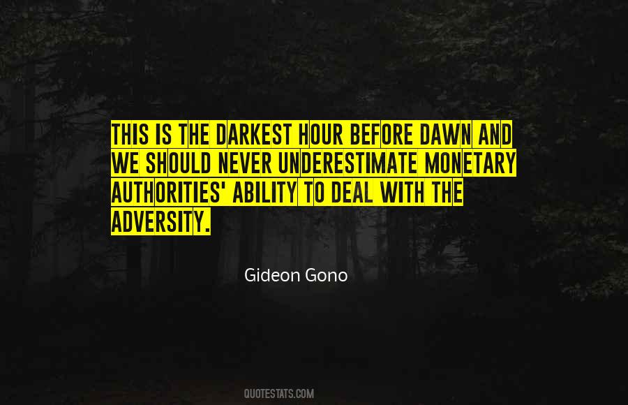 Quotes About The Darkest Hour #719721