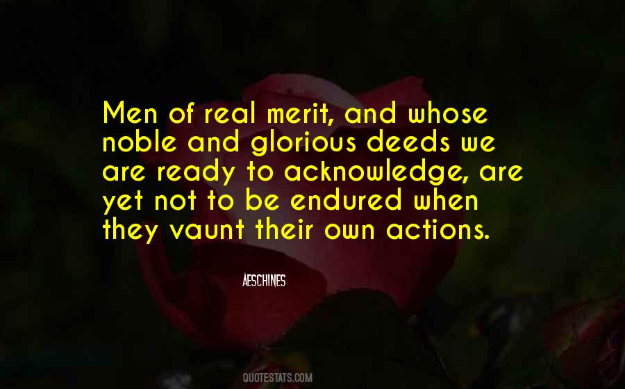 Quotes About Noble Deeds #1496032