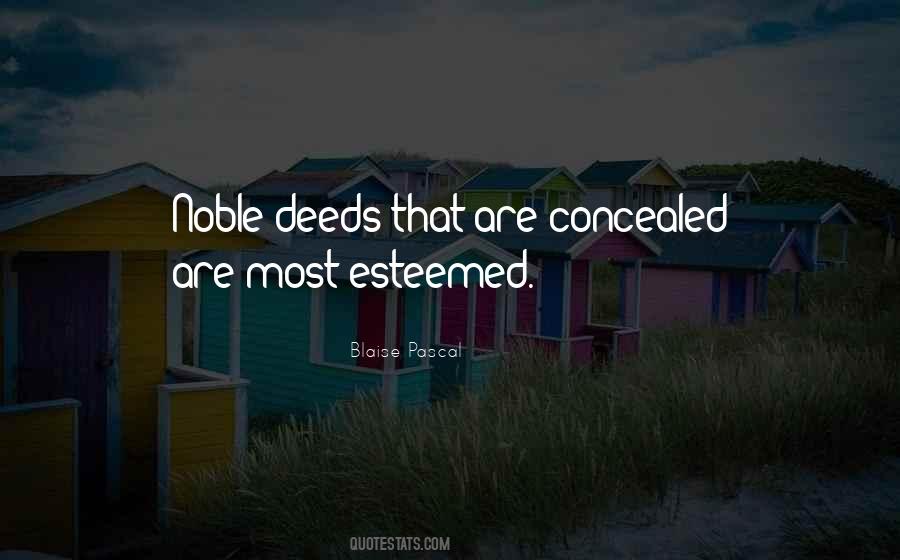 Quotes About Noble Deeds #1799203
