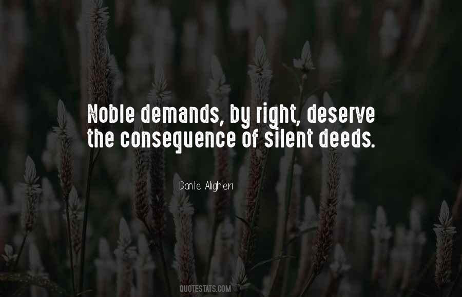 Quotes About Noble Deeds #233765
