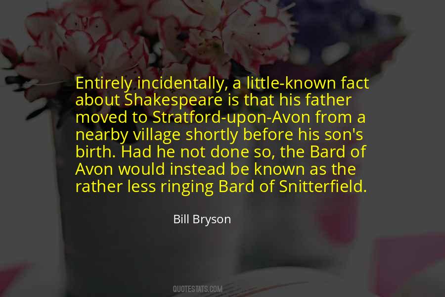 Quotes About The Bard #1674306
