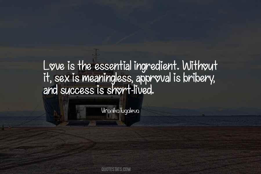 Quotes About Success Without Love #920644