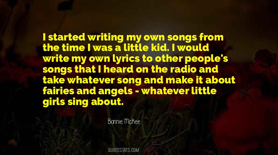 Writing Song Lyrics Quotes #1323113