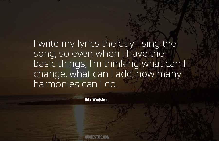 Writing Song Lyrics Quotes #1588350