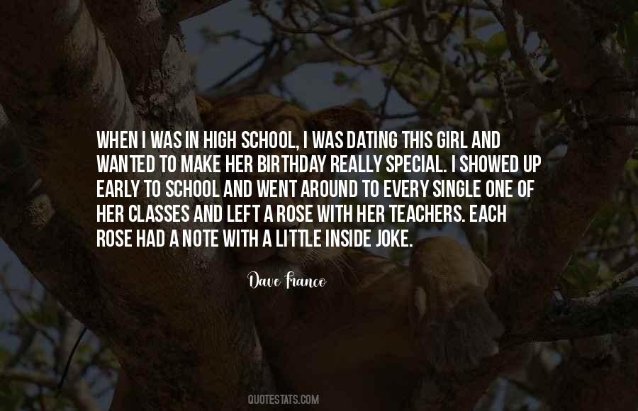 Quotes About Dating In High School #599573