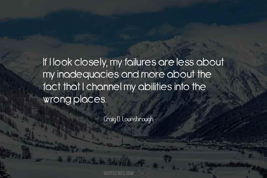 Quotes About My Failures #604064