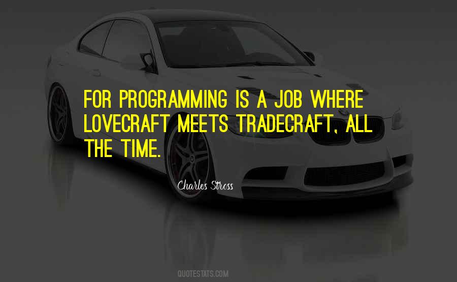 Quotes About Tradecraft #1337559