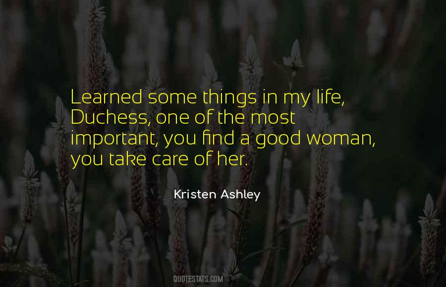 Quotes About A Good Woman #1249125